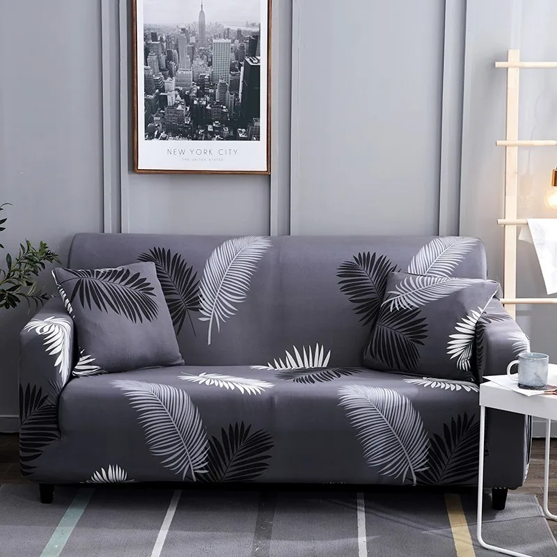 Sofa Cover Elastic Polyester Tight Wrap All-inclusive Couch Cover for Living Room Sectional Sofa Cover Love Seat Patio Furniture