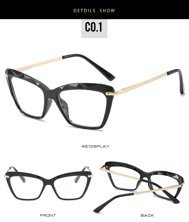 Квадратные прозрачные линзы очки женские негабаритные фирменные дизайнерские оптические винтажные прозрачные компьютерные очки Oculos De Sol очки