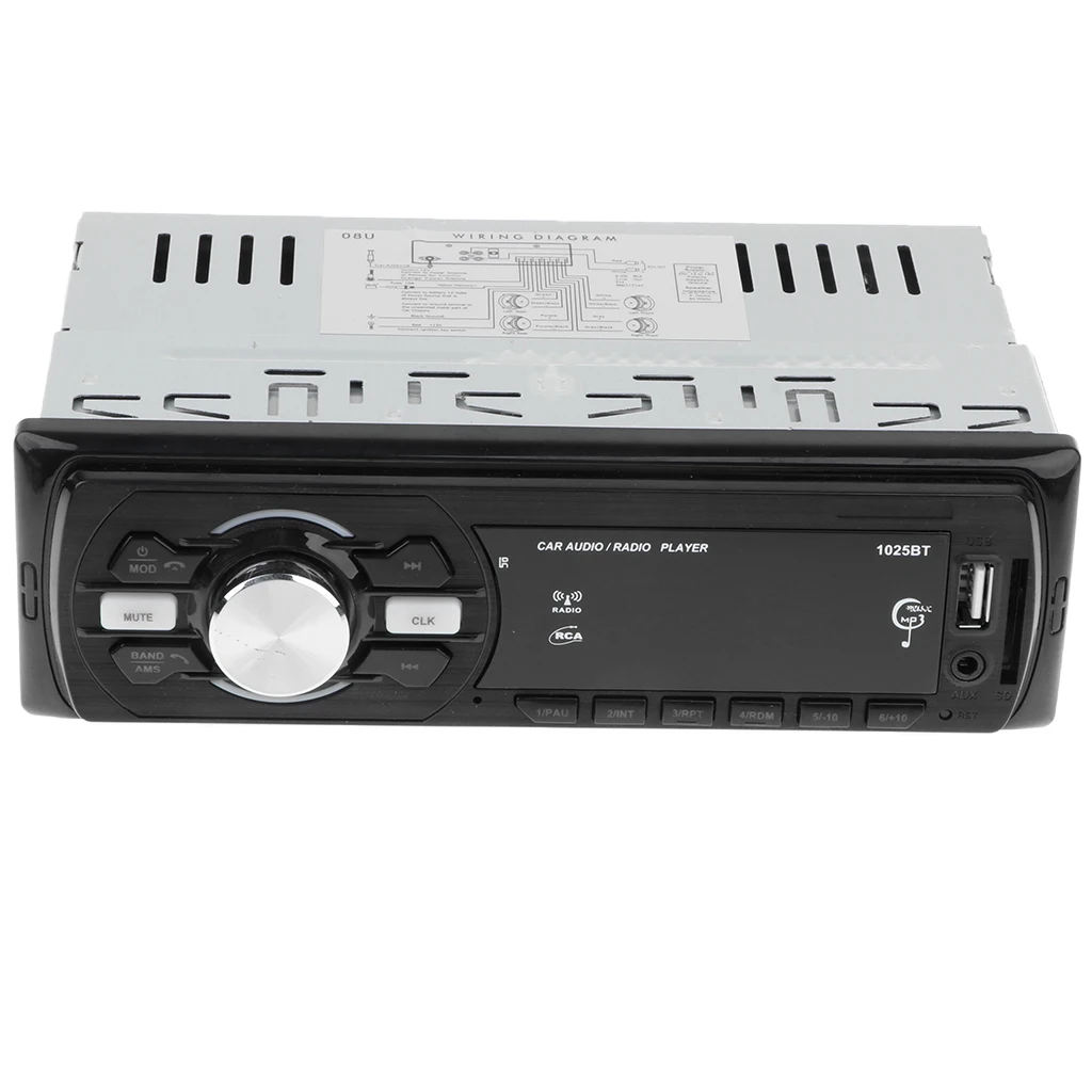 Bluetooth Car Stereo Audio In-Dash FM Aux Receiver TF USB EQ MP3 Radio Player with Remote Control