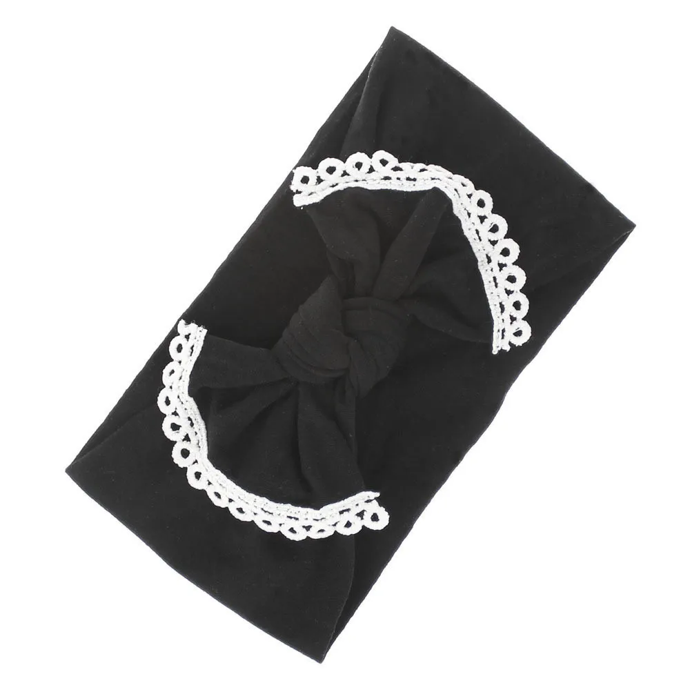 2020 Brand New Newborn Toddler Baby Girls Baby Bow Lace Elastic Hair Headband Hair Accessories Baby Gifts
