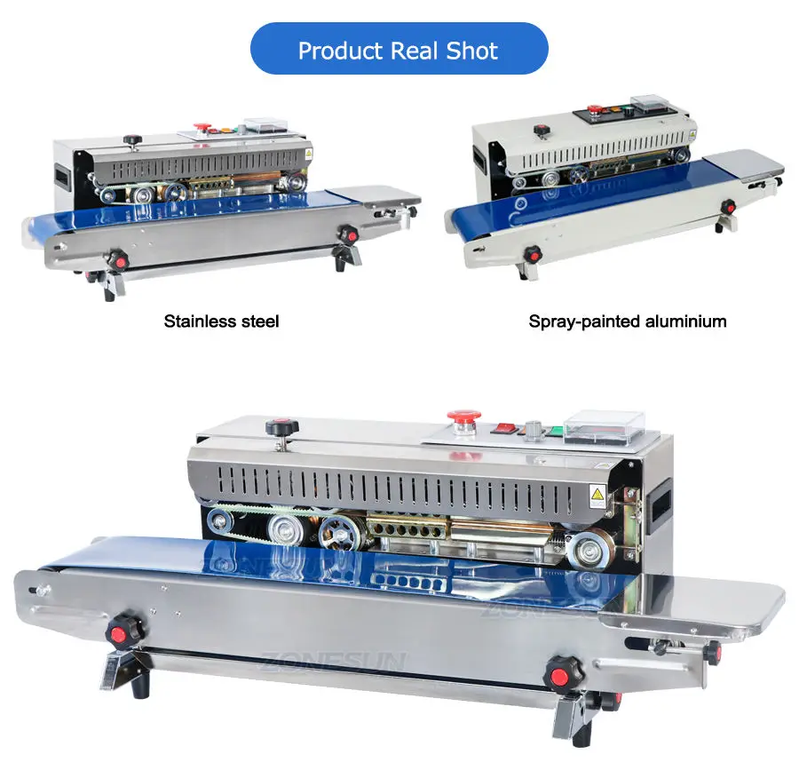 ZONEPACK FR-900 Автоматическая машина для непрерывной запайки пленки, машина для упаковки в полиэтиленовые пакеты, машина для запайки расширенной пищевой ленты