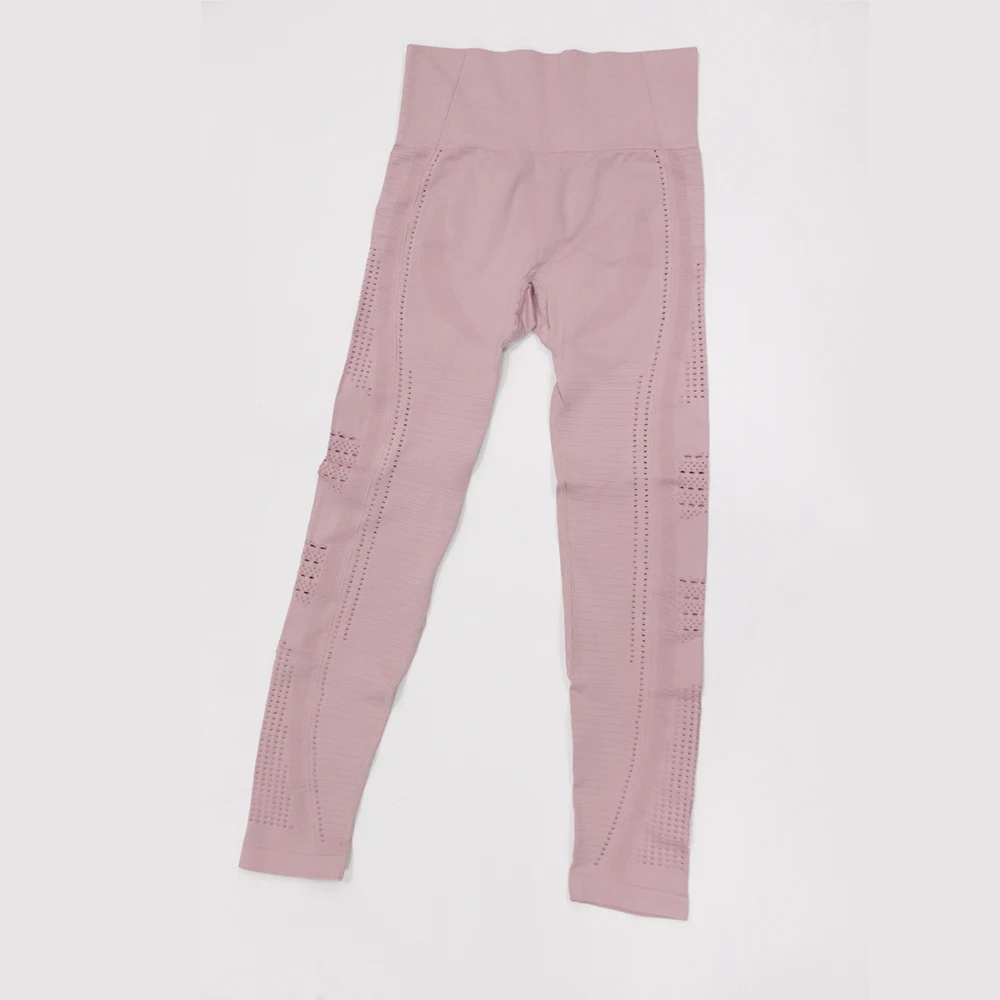 Pink TCJULY дизайн Бесшовные Леггинсы с завышенной талией Женские однотонные брюки для фитнеса брюки дышащие быстросохнущие эластичные фитнес Леггинсы - Цвет: Pink