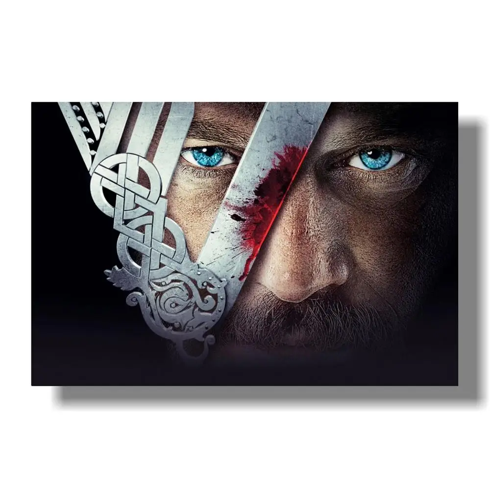 

Vikings, a Historical Drama Television Series, Ragnar Lothbrok, Lagertha, 12 x 18 inch Poster