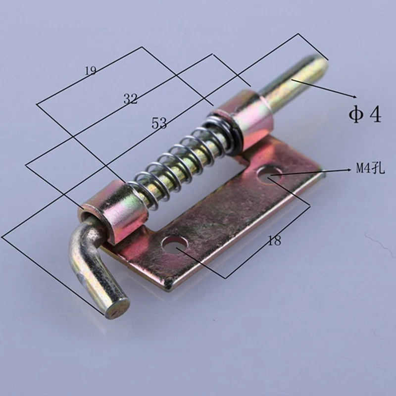 

1Pc 5cm Long Silver Stainless Steel Door Latch Sliding Lock Barrel Bolt Latch Hasp Staple Gate Safety Lock