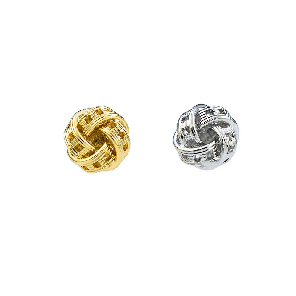 Mens Jewelry Shirts Tie Tack Collar Pin Copper Man Suit Shirt Tie Pins Collar Button Weaving Gift Brooch Business Accessories