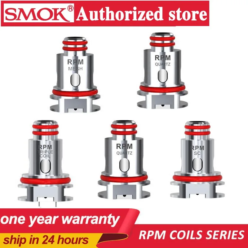 В наличии 5 шт./лот SMOK RPM катушка сетка 0.4ohm тройной 0.6ohm кварц 1.2ohm SC 1.0ohm ядро для