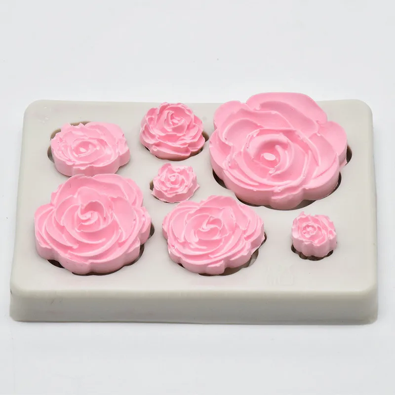 Sugarcraft 3D цветок силиконовые помадки торт плесень торт кекс украшения инструменты глина Конфета из смолы плесень