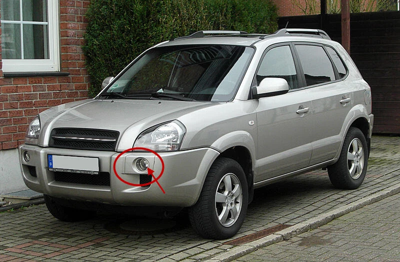 Авто-Стайлинг светодиодный DRL Габаритные огни для hyundai Tucson 2006 2007 2009 2009 автомобильные передние противотуманные фары крышка переднего бампера