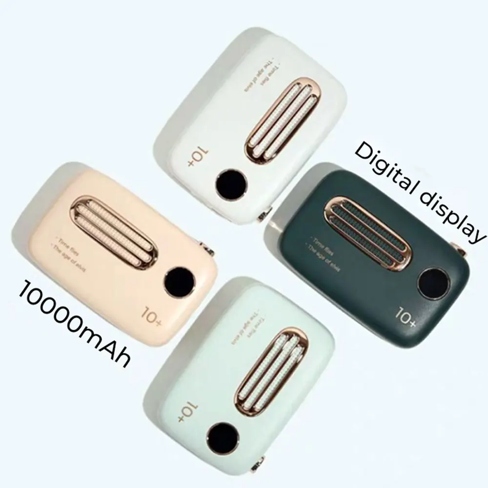 

10000mAh Mini Power Bank For iphone Portable Fast Charging Powerbank For Xiaomi Dual USB Ports External Battery Pack PoverBank