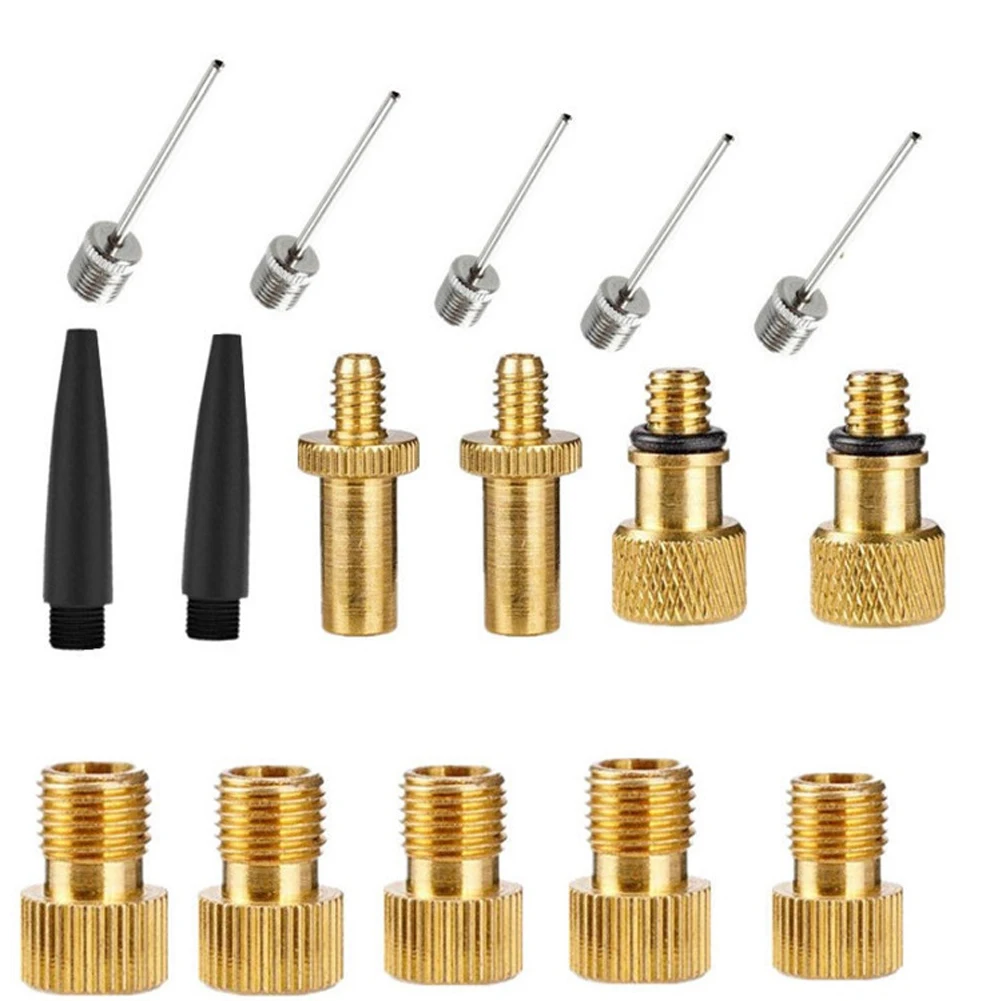 

Copper Adapter Set Road Cycle Easy To Install Bicycle Pump For Bike Inflatable Mouth Conversion Nozzle Easy Use Eco Friendly