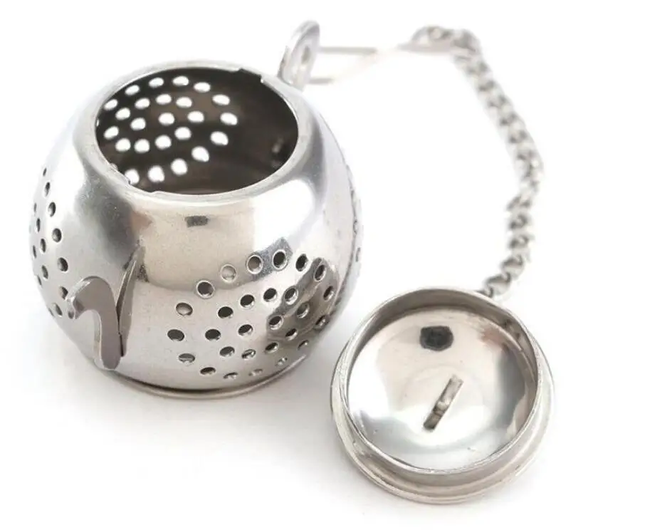 200 шт./лот чайник Форма нержавеющая сталь лист заварки фильтр ложка-шарик