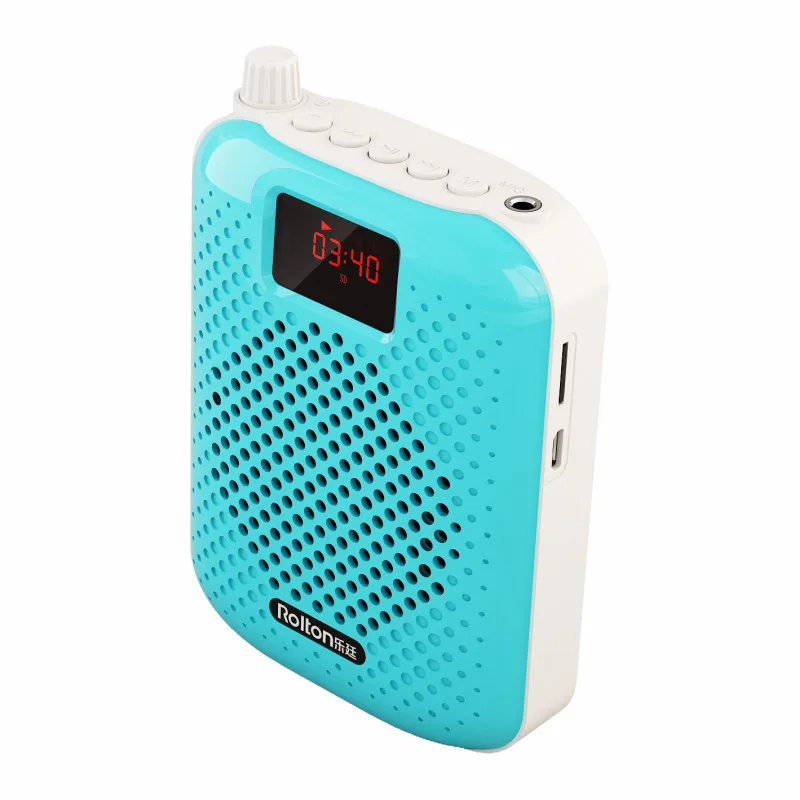 K500 Portable Microphone Bluetooth Card Speaker Recording Function Amplifier Teacher Guide Hanging High Power Speaker Megaphone 