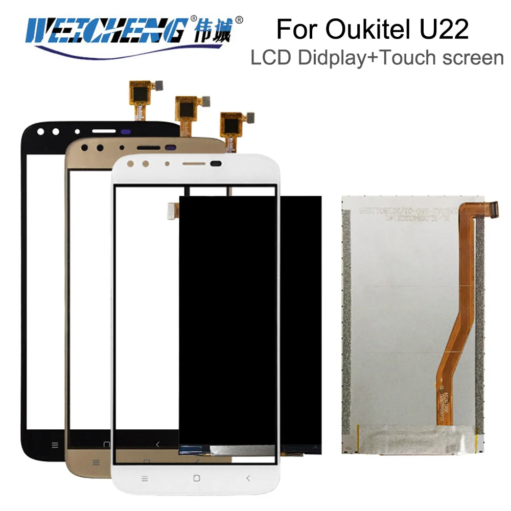 WEICHENG для Oukitel U22 ЖК-дисплей + сенсорный экран в сборе дигитайзер аксессуары