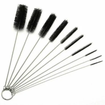 

10Pcs/Set Cleaner Straw Brush Nylon Tube Bottle Pipe Long Handle Medical Tube Cleaning Fish Tank Pipe Home Garden Tool