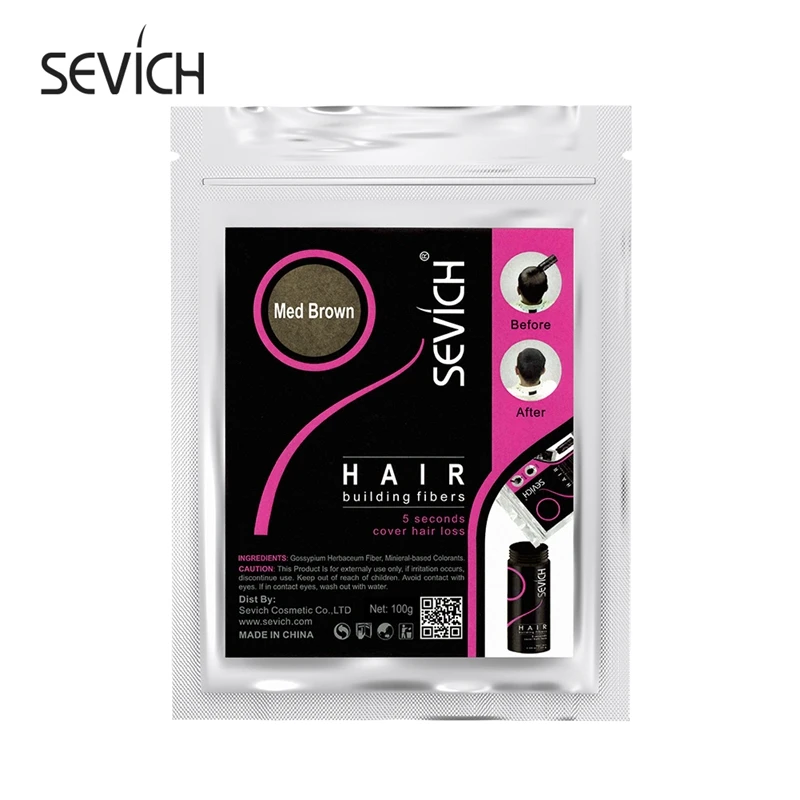 thumbnail image 1 of Peine de fibras capilares Sevich de 100 g, fibra capilar de queratina en polvo, recarga de fibra capilar para el crecimiento del cabello, línea capilar, productos para la caída del cabello negro y cas, 1 of 5