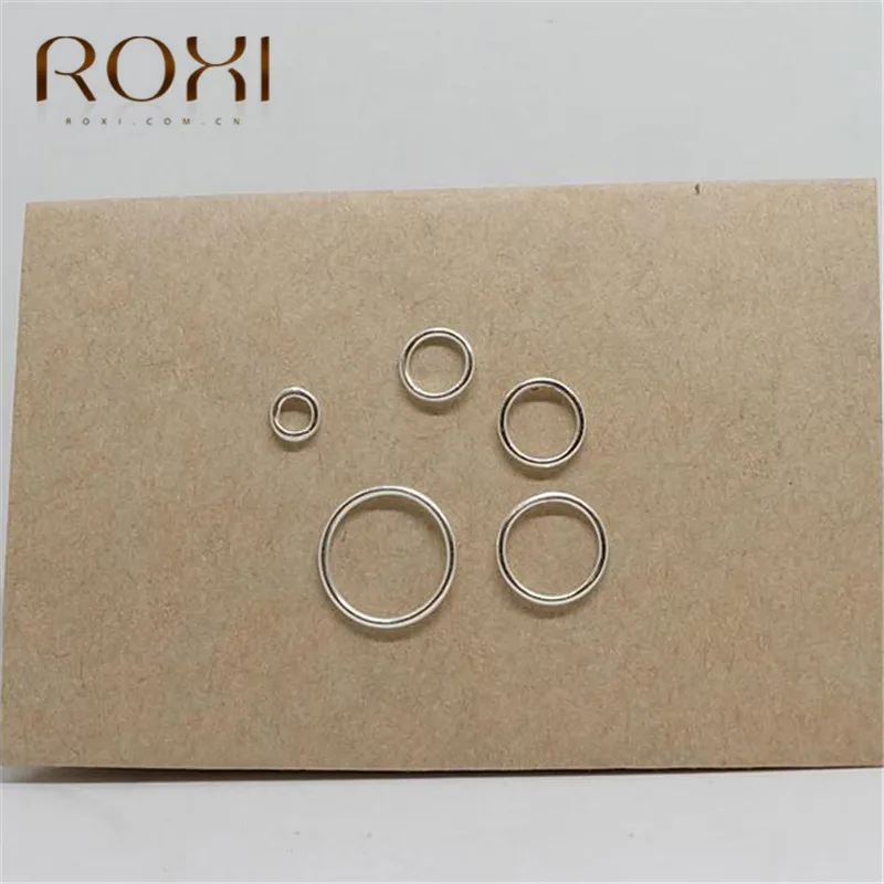ROXI простые серьги из стерлингового серебра 925 пробы для женщин геометрические круглые маленькие кольца-серьги корейские ювелирные серьги с фианитом Umode d'oreille