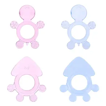 

1pc Safety Cute Baby Teether Toys Kids Food Grade Silicone Teether Baby Soother Teething Chewable Pacifier Toys Baby Health Care