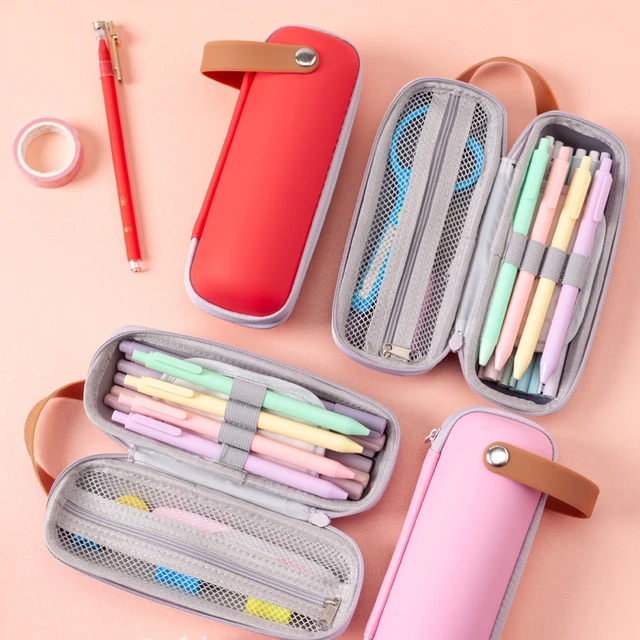 EVA Hard Shell Cylindrical Capsule Pencil Case Elementary School Children  Double-layer Large-capacity Storage Stationery - AliExpress