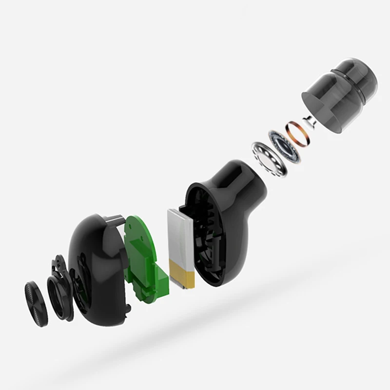 BL 1 Bluetooth Earphone wireless Headset Single In Ear with Charging Case Earpieces with Mic Earbud for Mobile Phone Airdots
