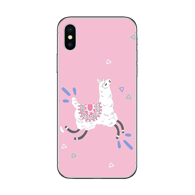 Милый мягкий силиконовый чехол cicibers с ламой и альпакой для iphone 11 Pro Max X XR XS MAX 7 8 6 S