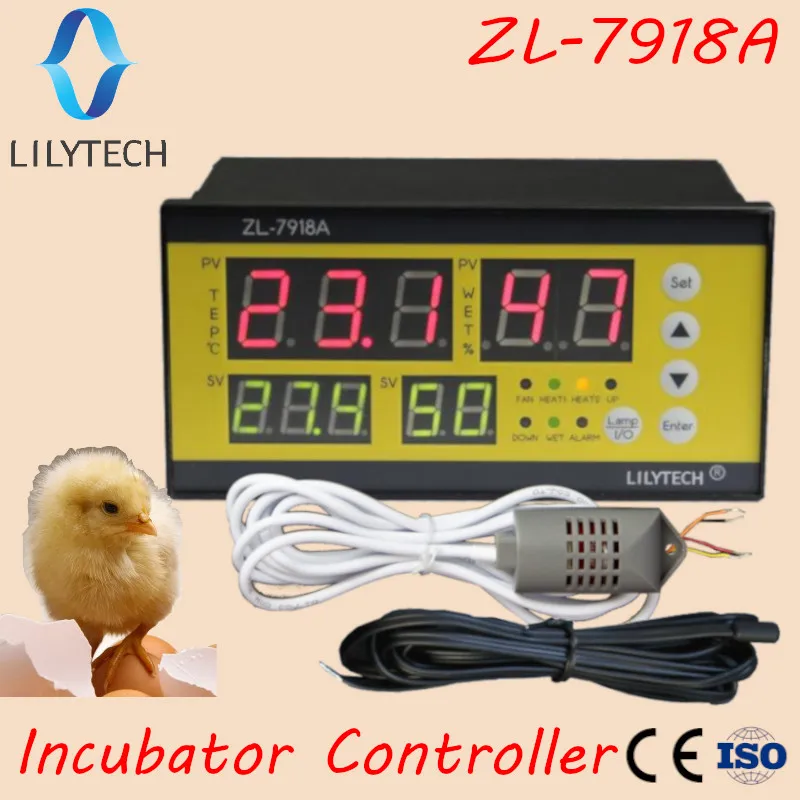 xm 18, ZL 7918A, Egg Incubator Controller, Multifunction Automatic Temperature Humidity Control,100 240Vac,CE,ISO,Lilytech,xm 18|humidity controller|temperature humidity controlleregg incubator controller - AliExpress