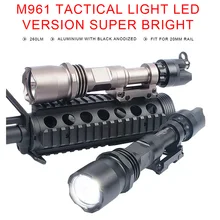 Страйкбол фонарик для оружия версия супер яркий винтовка фонарик с дистанционным выключателем M961 WEX109