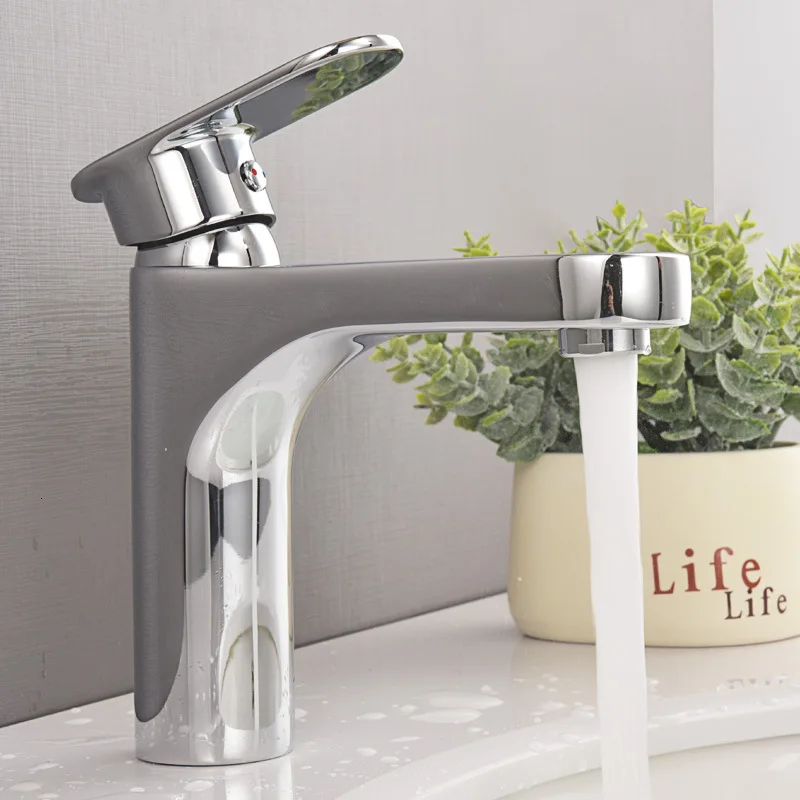 

Basin Faucet Full Copper Hot And Cold Wash Basin Water Tap Household Shower Room Wash Hands Faucet Nt1