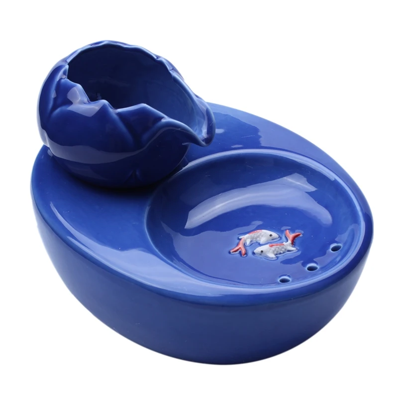 

Cat Ceramic Water Fountain Automatic Pet Drinking Fountain Quiet Electric Water Dispenser