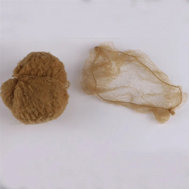 light brown 100 шт., сети для волос, невидимая эластичная кромка, сетка для волос, балетная булочка, сетка для волос, для танцев, катания на коньках, снуды, сетка для волос, булочка, хорошее покрытие, сетка - Цвет: light brown