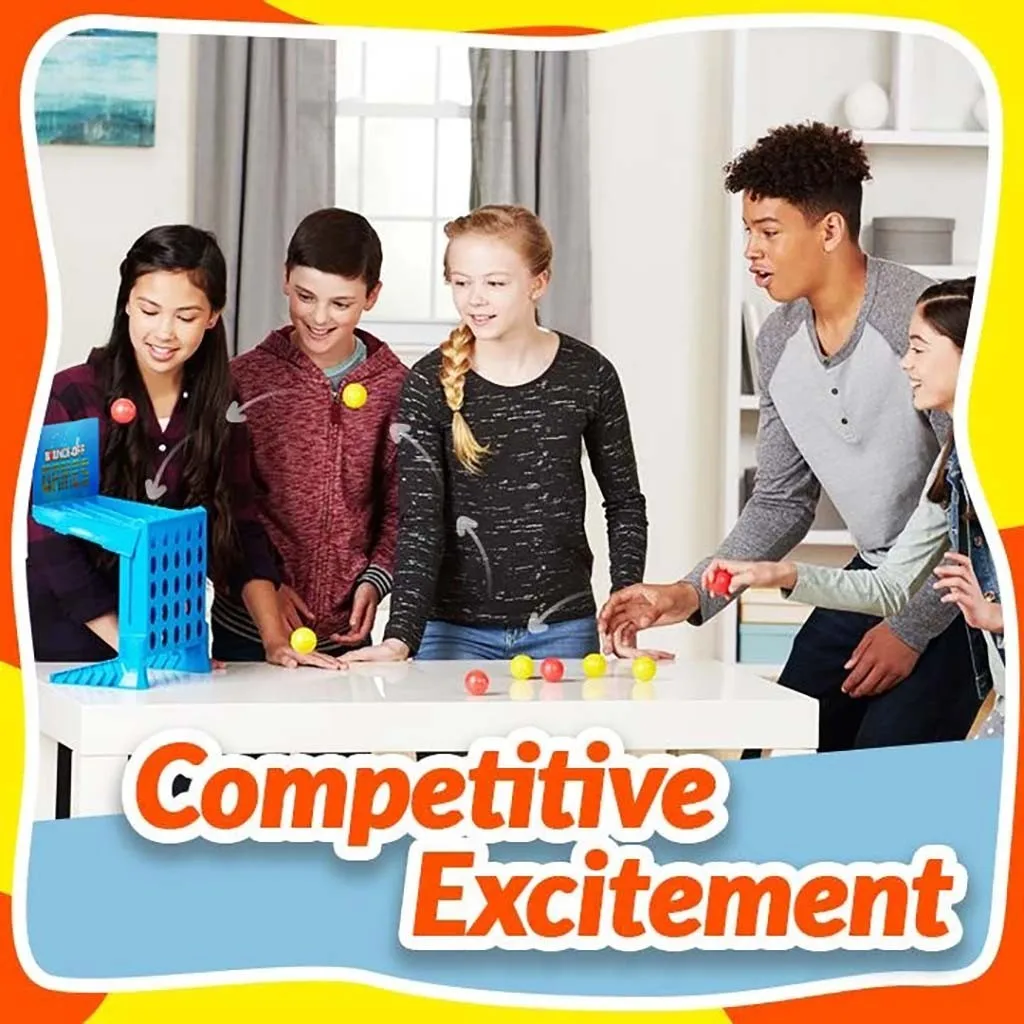 

Bouncing Linking Shots Bounce And Link Balls Game Bouncing 4-to-Link Shots Baby Toys Developmental Toys For Family Table Games