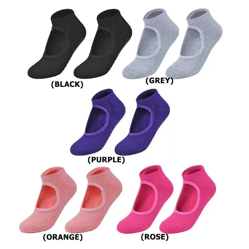 Горячая Распродажа спортивные носки нежный дизайн Pro дышащие нескользящие носки для йоги женские спортивные Пилатес фитнес спортзал хлопковые носки