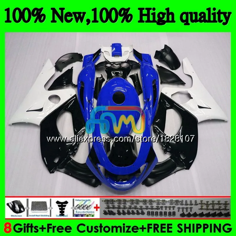 Thundercat для YAMAHA YZF600R 96 02 03 04 2005 2006 2007 73BS. 130 YZF 600R YZF-600R 2002 2003 2004 05 06 07 обтекатель цвет синий, черный; большие размеры