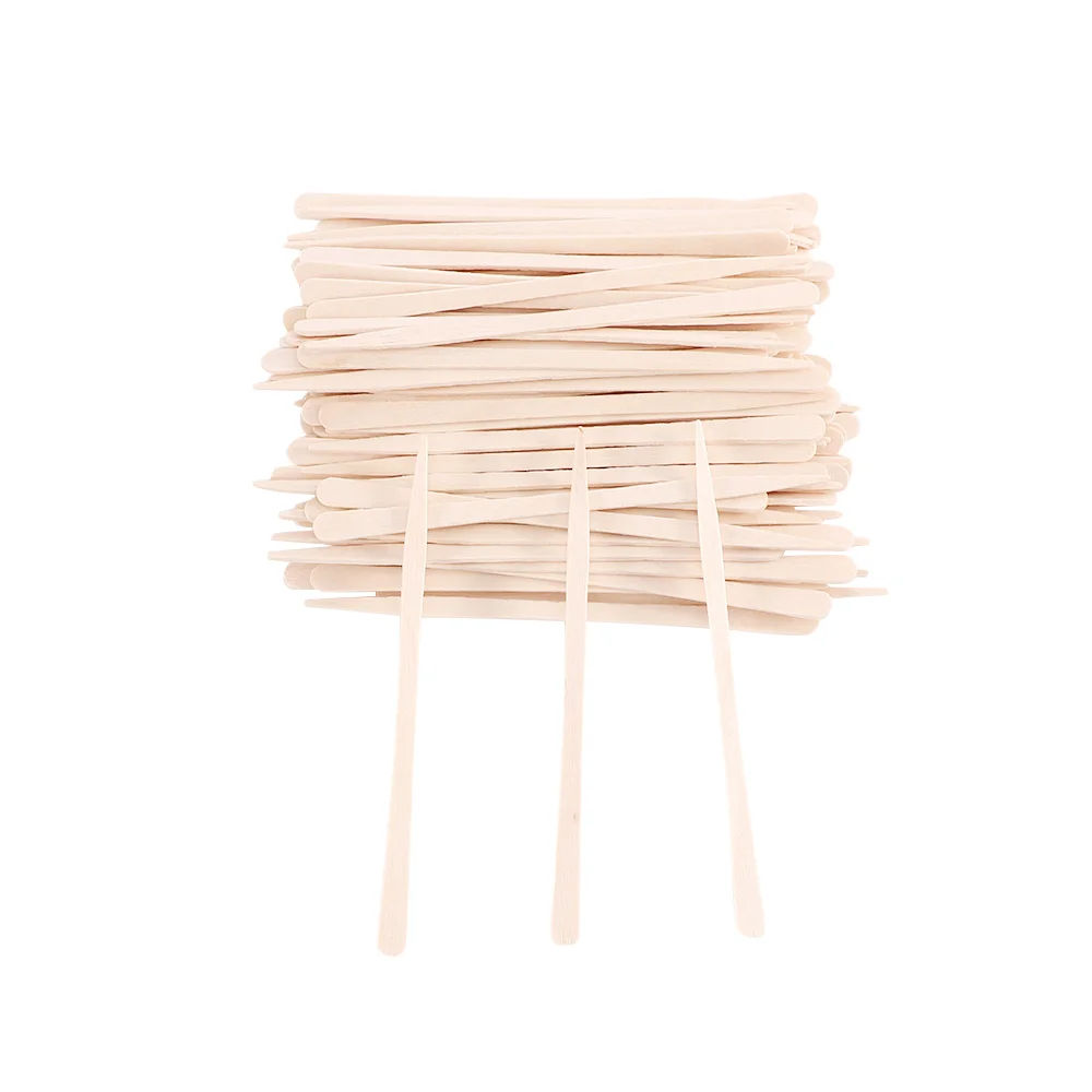 

200pc Disposable Wooden Waxing Stick Wax Bean Wiping Wax Tool Disposable Hair Removal Bar Face Cream Applicator Body Beauty Tool