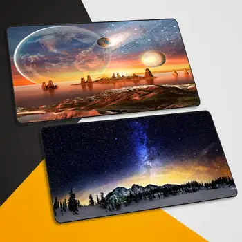 

Extra Large Mousepad Gaming Mouse Pad Desk Mat Anti-slip Keyboard Computer Star mouse Laptop Play Mats with locking Edge