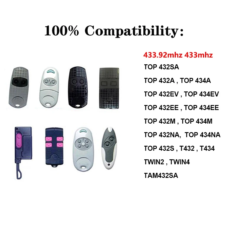 CAME TOP 432SA/432MA/432NA 433.92MHz 2 Button Remote Control Transmitter Openers CAME TOP 432SA/432MA/432NA 433.92MHz 2 Button Remote Control Transmitter Openers