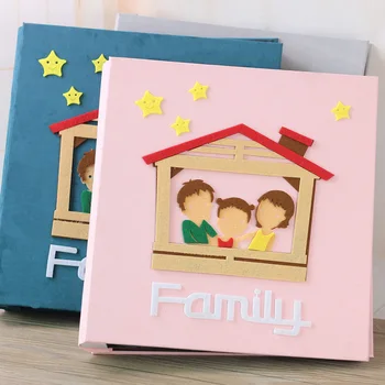 

Cartoon Plush Cover Insert Photo Albums 6 Inch Family Baby Children Growth Series Gifts Large-capacity Creative Photo Albums