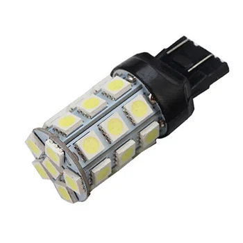 

Auto T20 7443 Flash W21/5W W3x16q 5050 27 SMD 12V Car LED Tail Bulb Turn Brake Stop light Side Marker Reverse Fog signal lamp