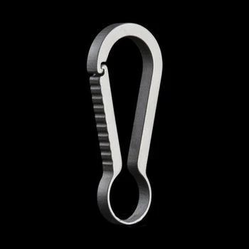 

1pc Carabiners Backpack Practical Keychain 6cm Durable Titanium Alloy Buckle Hanging Outdoor