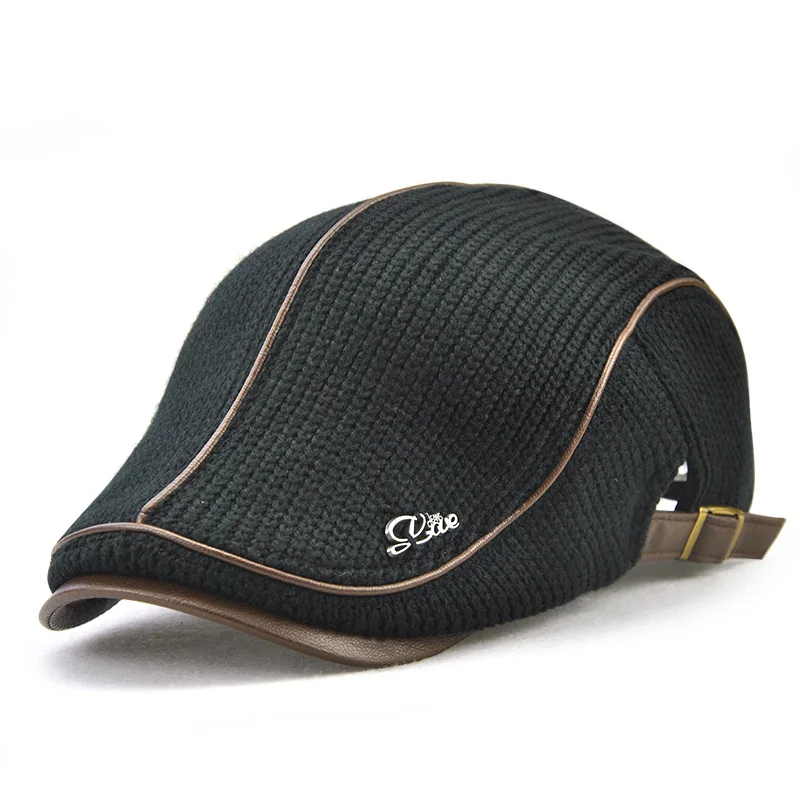 Beret Hat Woolen Beret Knitted Beret for Men
