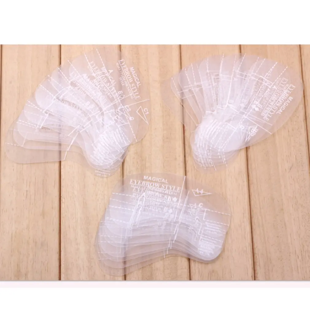 

24PCS/SET Portable Size EVA Women Eyebrow Shaping Stencils Grooming Kit Makeup Shaper Set Template Tool