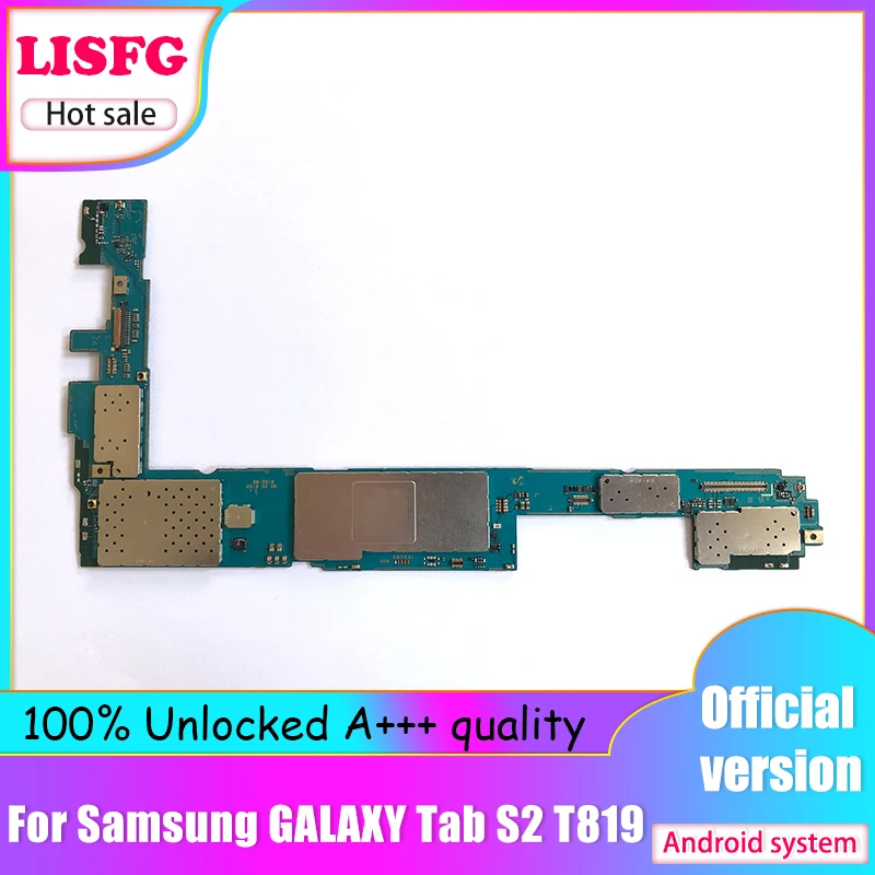 official Andorid Original unlocked For Samsung Galaxy Tab S2 T819 motherboard with full chip mainboard logic board | Мобильные