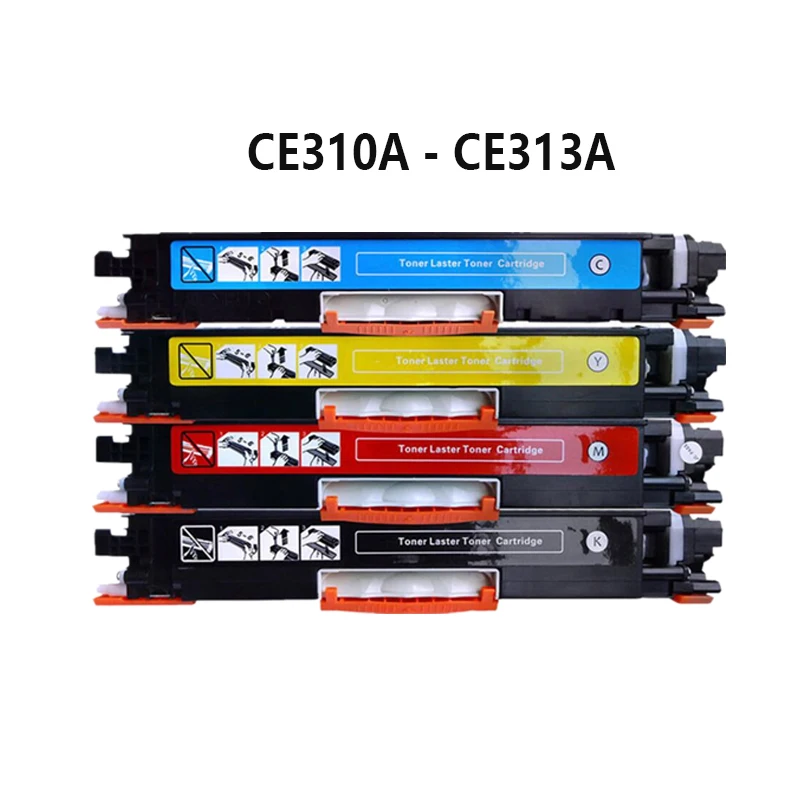 Cartucho de Toner de Cor Compatível para hp Peças 126 Laserjet Pro Cp1025 M275 100 Cor Mfp M175a M175nw 4 Ce310 Ce310a-313a 126a - Imagem 2