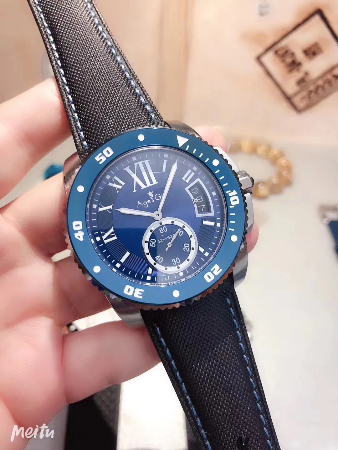 

2019 Famous Brand New Men Automatic Mechanical Stainless Steel Rubber Black Blue Rose Gold Sapphire Canvas Ceramic Bezel Watch