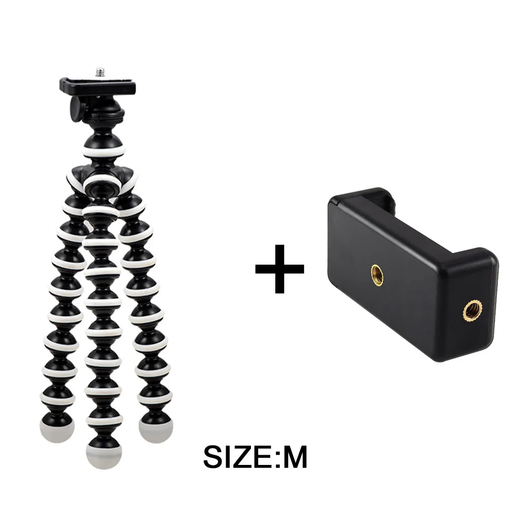 SET M 2 GAQOU M L размер гибкий штатив Мини Gorillapod монопод штатив-Осьминожка для Gopro Цифровая камера Canon Nikon мобильный телефон - Цвет: SET M 2