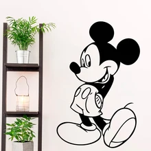 Large Mickey Mouse Vinyl Wall Sticker For Kids Room Decals Vinyl Wallpaper Baby Bedroom Decor Wall Decoration Stickers Mural Art