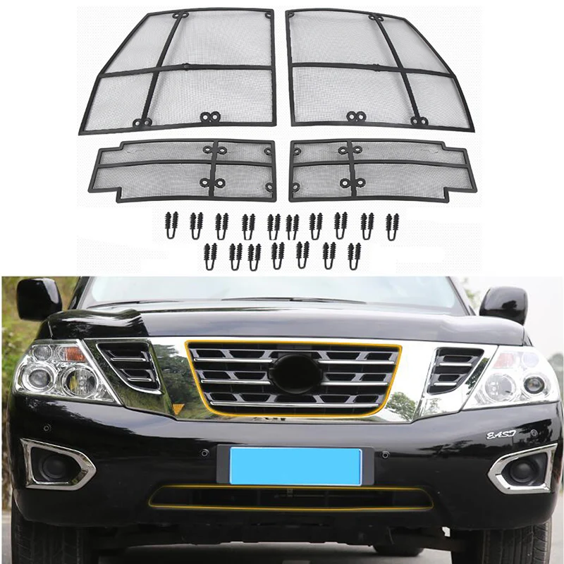 Новые аксессуары для NIssan Patrol Armada Y62 2012-2015 2016 2017 2018 2019 решетка насекомых