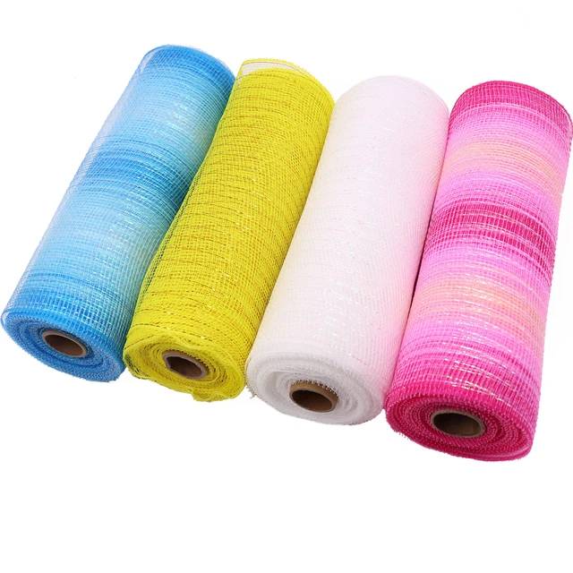 10-inch Deco Mesh Rolls - Poly Mesh Ribbon