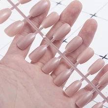 24 szt. Matowe sztuczne paznokcie pełna okładka odpinane tipsy fałszywe paznokcie profesjonalna Nail Art pełna karta kolorów polski wyświetlana deska