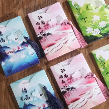 

16Sheets/Set moon flowers Luminous Card Postcard Greeting Card Message Card Christmas and New Year Gifts