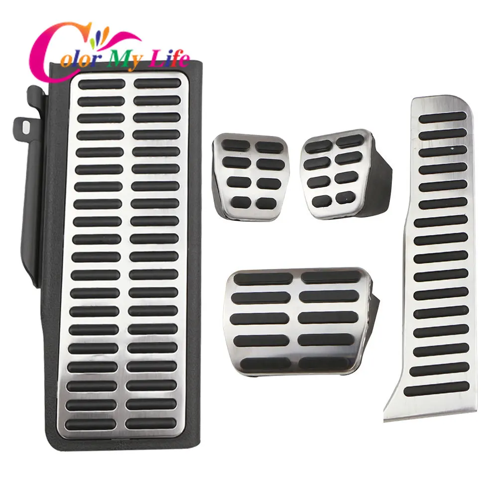 Color My Life Stainless Steel Car Pedals for Volkswagen VW CC Passat B6